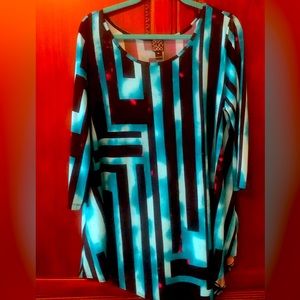 Jersey knit tunic top